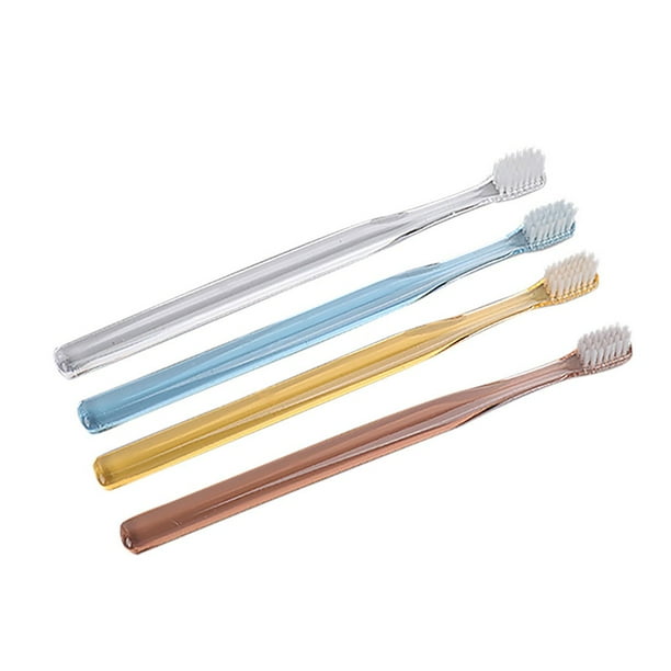 Cepillos de dientes manuales, cepillos de dientes extra suaves, cepillo de dientes de cerdas suaves de cristal, cepillo de dientes pequeño multicolor, cepillo de dientes portátil de viaje