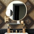 thumbnail image 4 of Vintage Geometric Damask Wallpaper， Antique Floral Pattern Peel and Stick Waterproof Wall Decoration for Living Room Bedroom Kitchen Cabinet Rental Property Home Decor， 17.7 * 118 in, 4 of 8