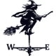 thumbnail image 2 of Bruja de metal y acero inoxidable Weathervane con montaje en techo, decoraciones de jardín para exteriores, granja, patio, Gazebo,11 kaili Sencillez, 2 of 2