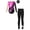 B Hot Pink, variant on TTAO Kids Girls Rhinestone Gymnastic Ballet Leotard Dance Unitard Biketard and Leggings Pants Hair Band Set A Royal Blue 8