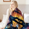 thumbnail image 5 of Flannel Fleece Twin Blanket, Soft Large Twin Blanket, Lightweight Cozy Plush Twin Blanket Fit Sofa Bed, 60"x80", Elephant, 5 of 7