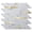 10 Pcs-white Slate With Gold Studded-13.4" x 11.8", variant on 10-sheet Peel And Stick Backsplash Tile For Kitchen Bathroom Fireplace Laundry Room In Distressed Wood