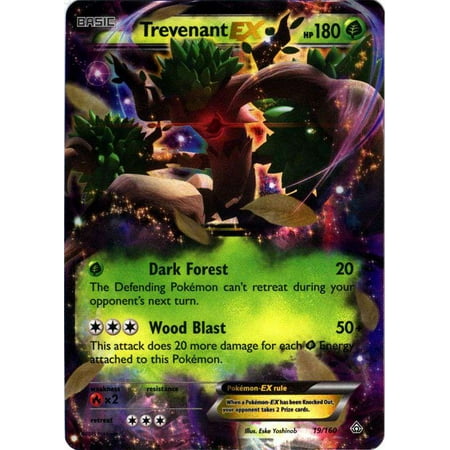 Pokemon Primal Clash Ultra Rare Trevenant EX #19