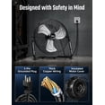 thumbnail image 2 of Ventilador Eléctrico Simple Deluxe 51 cm 3 Velocidades Negro 1 Unidad, 2 of 4