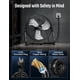 thumbnail image 2 of Ventilador Eléctrico Simple Deluxe Comfort Zone 12" 3 Velocidades Negro, 2 of 4