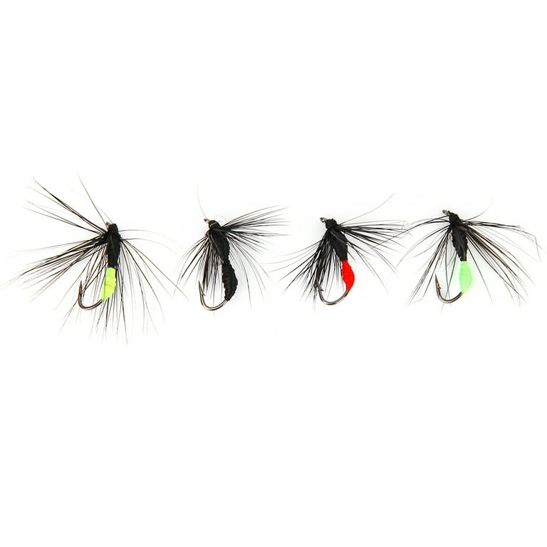 10Pcs Little Artificial Ant Life-Like Fly Fishing Baits Feather Fishing  Lures with Hook Accessory 