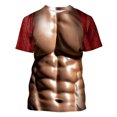 thumbnail image 4 of ALLLIST Crew Neck Summer Tops for Men 2024 Short Sleeve Red Muscle Gift T-Shirts Loose Printed Graphic Mens T-Shirts, 4 of 6