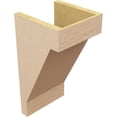 thumbnail image 5 of 9"W x 9"D x 18"H Wide Burlington Rough Cedar Woodgrain TimberThane Corbel, Primed Tan, 5 of 6