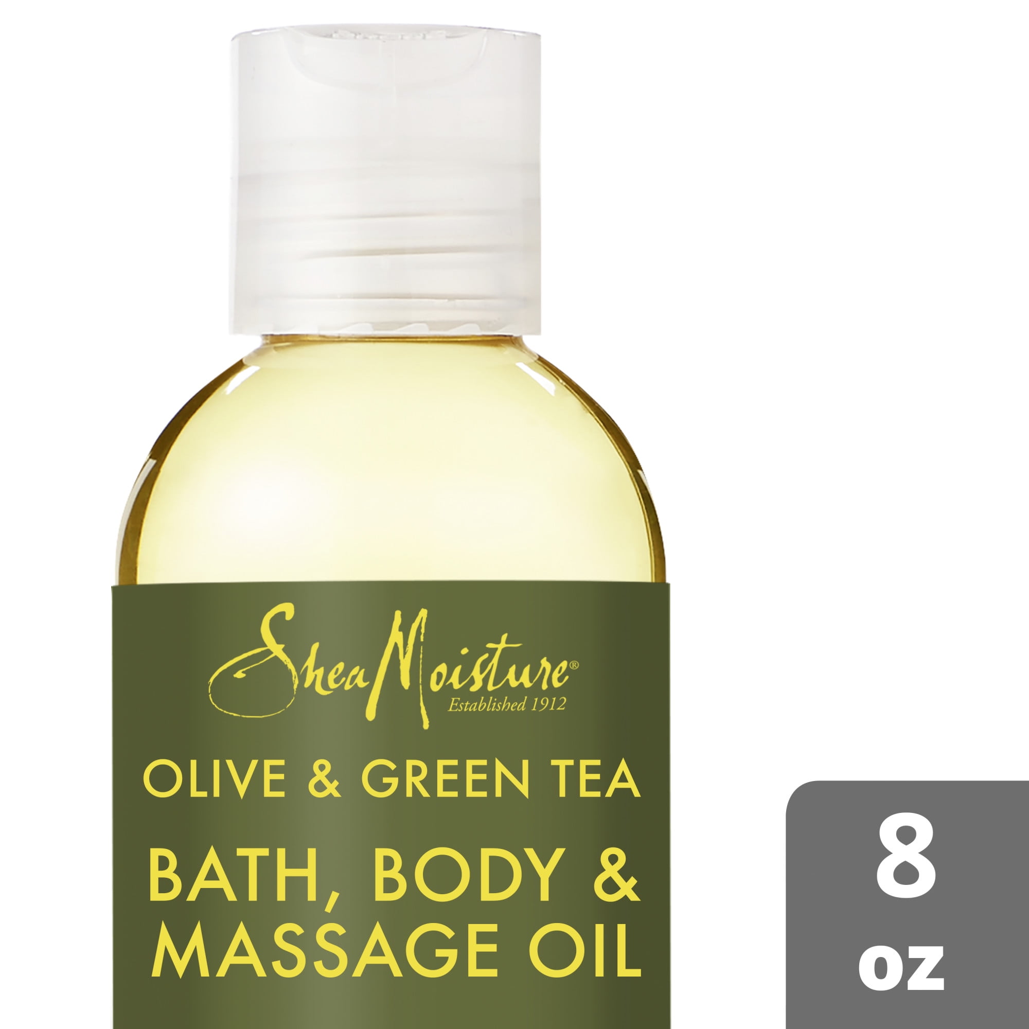 SheaMoisture Olive and Green Tea Massage Oil, 8 Oz.