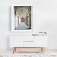 thumbnail image 2 of Corridor, Capri - Capri Campania Italy Photography Architecture Minimalist Rustic Vintage White Framed Wall Art Print 18 x 24 inches, 2 of 3
