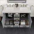 thumbnail image 5 of Eviva Aberdeen 48 in. Gray Double Sink Bath Vanity with Carrara Quartz Top and Undermount Porcelain Sinks, 5 of 11