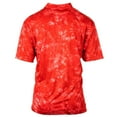 thumbnail image 2 of Burnside Golf Men's Tye Dye Performance Polo Shirt, Large Red, 2 of 3