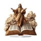 thumbnail image 4 of JESUS ​​STATUA ACRÍLICA Centrones decorativos de decoración del hogar con el libro Biblia Bíblica Ornamento de nacimiento de Jesús para la sala de est, 4 of 9