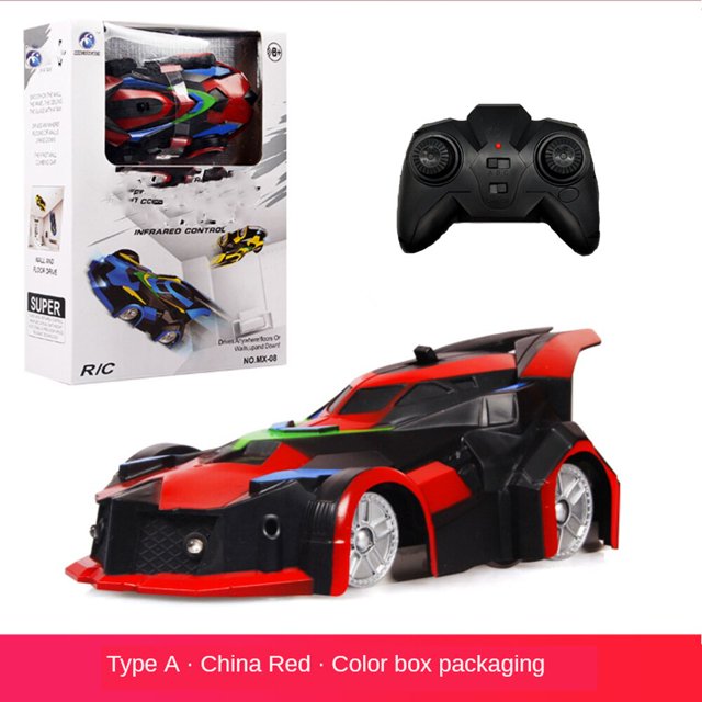 Coche de Control remoto antigravedad para niños, vehículo eléctrico de escalada, Radio, modelo de máquina, juguetes de carreras de derrape, regalo para niños Fivean unisex