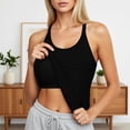 thumbnail image 2 of CHENge Womens Workout Tank Tops with Built Sleeveless Summer Athletic Tank Tops Crewneck Camisole Yoga Shirts Athletic Running Loose Fit Racerback Breathable Tee, 2 of 7