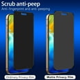 thumbnail image 6 of [2-Pack Matte Privacy Screen Protector for iPhone 16 Pro Tempered Glass, Anti-Fingerprint, Smooth as Silk, Anti Scratch, Anti-Reflection, Easy to Install, 6 of 6
