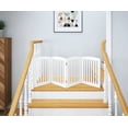 thumbnail image 2 of STAROUS 24"H Wooden Freestanding Pet Gate, White, 2 of 7