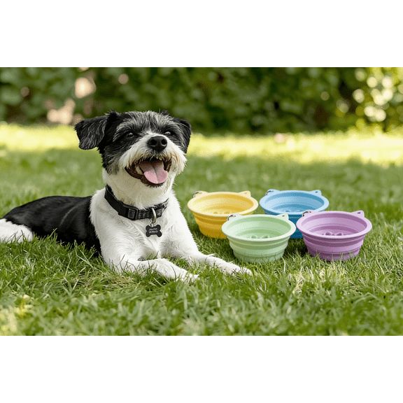 Foldable Pet Bowl: Ultra-Light, Compact Feeder – Perfect for Hikes, Travel & At-Home Use!