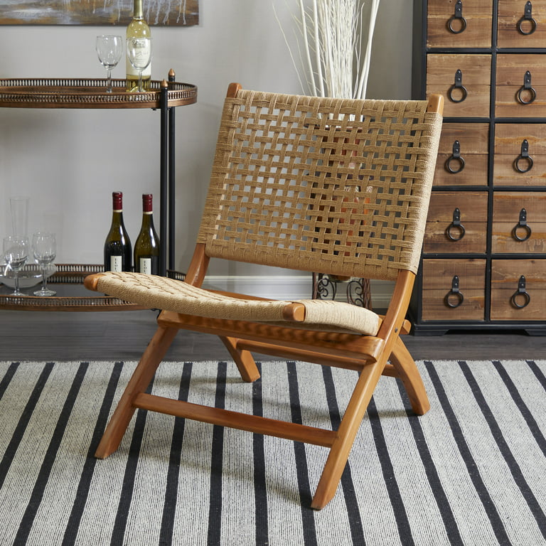Woven Rope Teak Accent Chair – Lane & Co.
