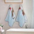 thumbnail image 4 of Xmas Red Birds Snowman Hand Towels, Winter View Kitchen Towel Ultra Soft and Absorbent,Decorative Fingertip Face Towel for Bathroom Hotel, 2 PCS, 28.3"x14.4", 4 of 6