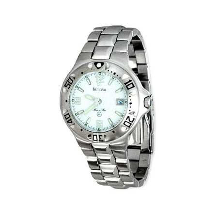 Bulova Marine Star Mens Stainless Steel Watch