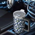 thumbnail image 6 of OBREWU Paw Print Dog Bone Tumbler with Handle and Lid,Paw Print Dog Bone 40oz Double Wall Vacuum Insulated Tumbler,Cups Gift for Women and Men, 6 of 7