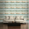 thumbnail image 4 of Brewster Juda Blue Scrap Wood Wallpaper, 4 of 5