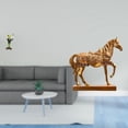thumbnail image 2 of Figura de escritorio,Estatua de rana camarero,estante,escritorio,decoración del hogar,Figura decorativa creativa para la oficina y el hogar.,Estatuas de caballos,Estatuas de caballos Figura de, 2 of 8
