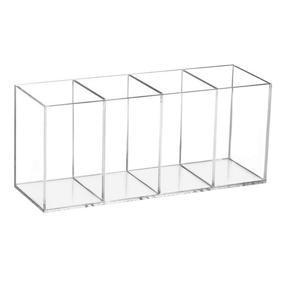 Raindrops 4 Compartments Holder Organiser Clear Makeup Organizer Travel Transparent