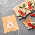 thumbnail image 3 of ULTNICE 100pcs Bags With Window Oil Baking Pouches For Bread Sandwiches And Pastries For Bakery Shops And Food Storage, 3 of 7