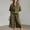 Green, variant on Capri Sets Women 2 Piece Outfits Casual Plus Size Summer Outfit Half Zip Off Shoulder Tunic Shirt and Capri Pants Set Beach Vacation Wear, Black 2XL