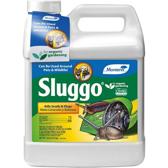 Monterey Sluggo Snail Bait Wildlife and Pet Safe Slug Killer- 10 Lb