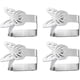 thumbnail image 1 of Juego de 4 clips de acero inoxidable para mantel, abrazaderas, clips para mantel, cubiertas para soporte de mantel (mariposa), 1 of 6