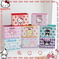 thumbnail image 2 of Hello Kitty-caja de almacenamiento plegable de dibujos animados para mujer y niña, caja de artículos diversos para cosméticos, Hello Kitty, Cinnamoroll, Kuromi Kawaii, 2 of 4