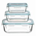 thumbnail image 1 of TG 3x Glass Lunch Boxes - Oven Safe Blue, 1 of 2