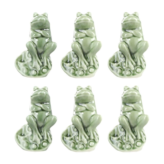 Miniature Frog Figurine, Small Frog Statue, Tea Pet Sculpture, Miniature Frog