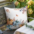 thumbnail image 3 of Throw Pillow Covers, Orange Blue Grey Fall 24x24 Pillow Covers for Couch/Sofa/Bed, Thanksgiving Pumpkins Botanical Decorative Square Linen Cushion Pillowcase for Home Decor, 3 of 9