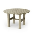 thumbnail image 4 of Wildridge Classic 5-Piece 46" Round Dining Set with Deck Chairs, Weathered Wood - Outdoor Weather Resistant Recycled Plastic Furniture for Patio, 4 of 6