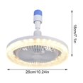 thumbnail image 2 of Inteprter Ventilador de techo ABS de bajo consumo E27 con luz y control para un hogar moderno con sonido suave. Electrodomésticos, 2 of 6