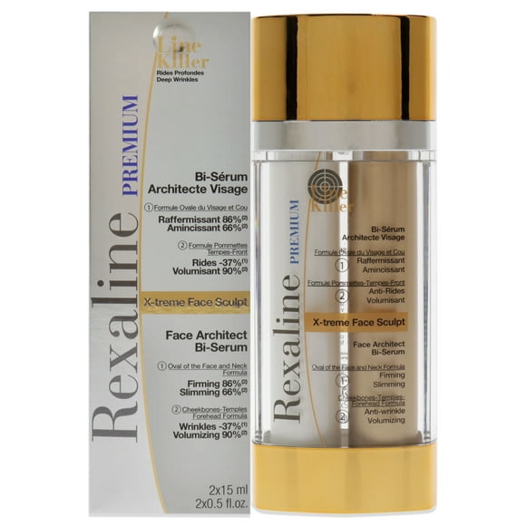 Bi-Serum Line Killer X-Treme Rexaline 2 piezas 0,5 oz reafirmante 0,5 oz voluminizador