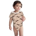 thumbnail image 3 of Daiia Leopard Print Printed Unisex-Baby Short Sleeve Onesies Bodysuits Baby Climbing Clothes Soft and Comfortable Romper with Expandable Shoulder Design-9M, 3 of 8