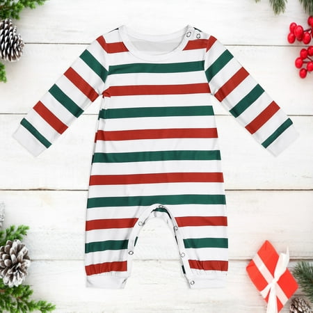 

Stripe Set Pajamas Matching Print Family Letter Clothes Christmas Tops And Pants