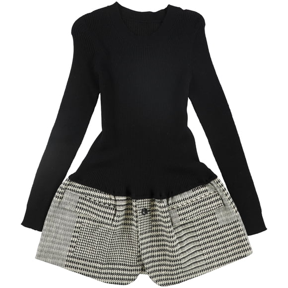 Y's Womens Tricot A-line Dress, Negro, S (2)