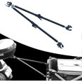 thumbnail image 3 of Aluminum Folding Coupling Connection Bike Trailer, Quick Release Clamps for Garden Carts, Compatible with Standard Bicycles, 3 of 5