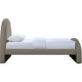 thumbnail image 4 of Meridian Furniture Andaz Taupe Chenille Fabric Upholstered Twin Bed, 4 of 10