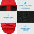 thumbnail image 4 of Unique Bargains Lens Pouch Bag,  Camera Lens Bag with Hook and Loop, Black Red 2Pack, 4 of 7
