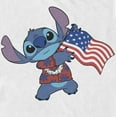 thumbnail image 2 of Men's Lilo & Stitch Tropical American Flag  Graphic Tee White 2X Large, 2 of 5