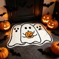 thumbnail image 5 of Pumpkin Shaped Plush Doormat,Fall Non-Slip Absorbent Floor Rug,Holiday Decor Mat for Entryway,Bathroom,Front Door,Halloween Thanksgiving Decor, 5 of 6