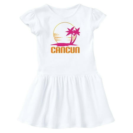 

Inktastic Cancun Mexico Sunset Gift Toddler Girl Dress