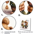 thumbnail image 3 of Designart "Winter Bear Charm for Nursery III" People Wall Art - Farmhouse Brown Nursery Teddy Bear Hallway Wall Art Decor, 3 of 6